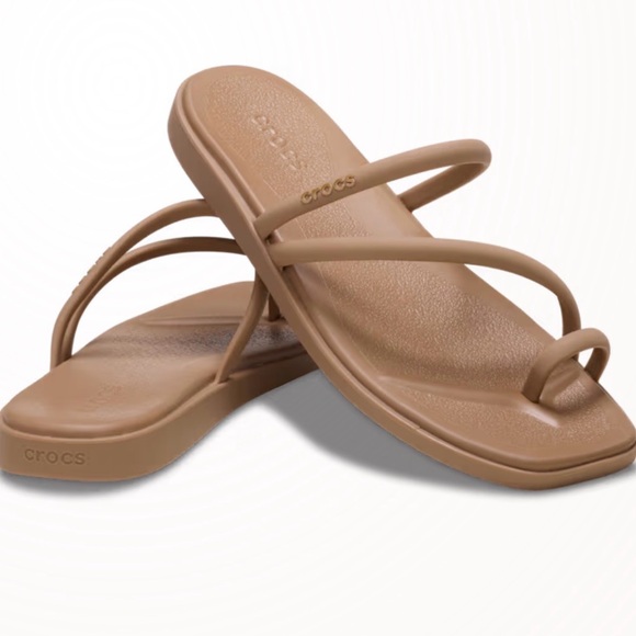 CROCS Shoes - CROCS Women's Milk Chocolate Miami Toe Loop Sandal